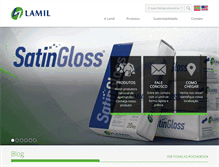 Tablet Screenshot of lamil.com.br